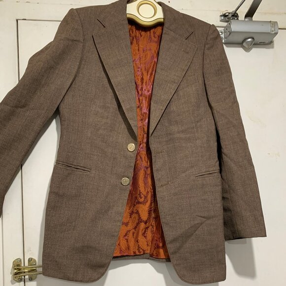 THE FORUM VINTAGE CUSTOM TAILORED WOOL BLAZER SIZE S - Picture 9 of 13